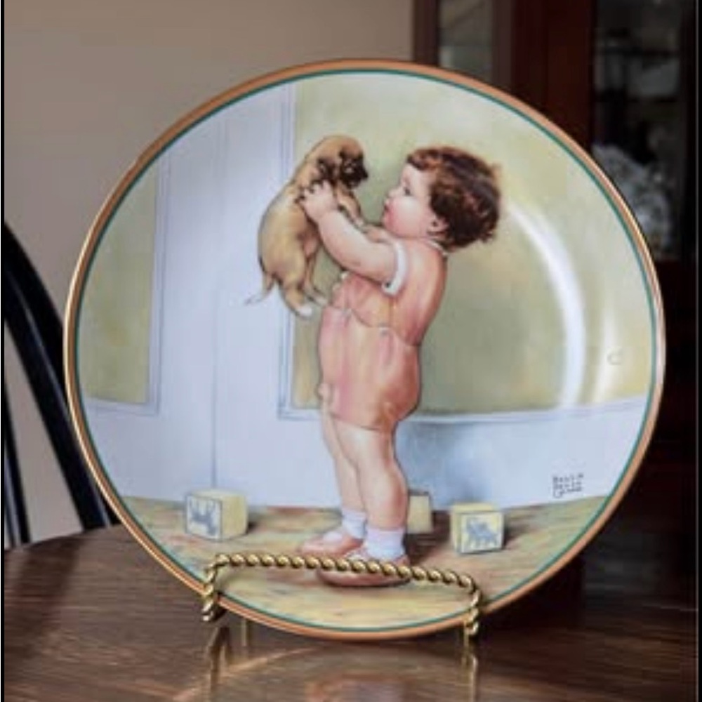 ‘MINE’ A Child’s Best Friend, Collector Plate, by Bessie Pease Gutmann. G124